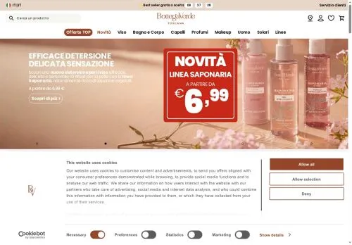 Bottega Verde Settembre 2026