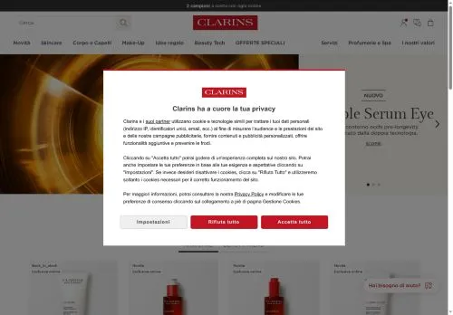 Clarins Settembre 2026