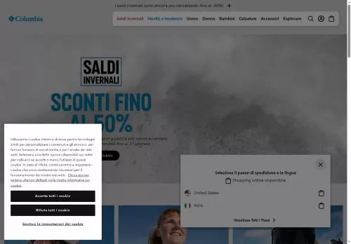 Columbia Gennaio 2026