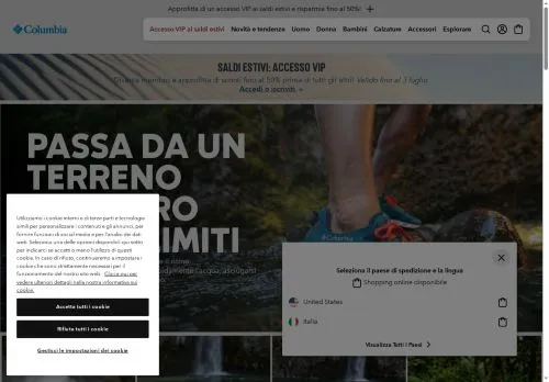 Columbia Giugno 2026