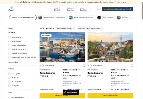Costa Crociere Dicembre 2025