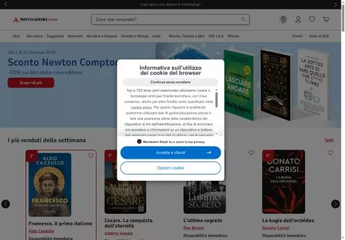 Mondadori Gennaio 2026