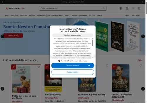 Mondadori Gennaio 2026