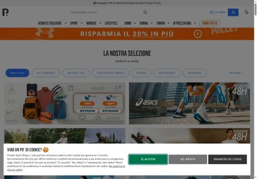 Private Sport Shop Maggio 2026