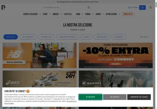 Private Sport Shop Agosto 2026