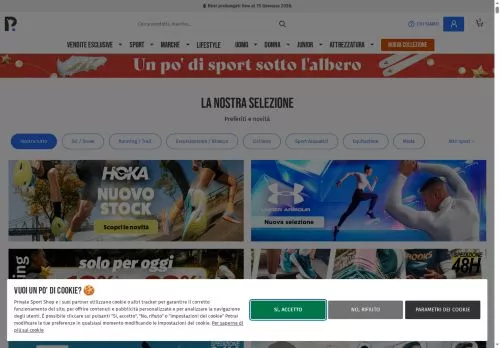 Private Sport Shop Dicembre 2025