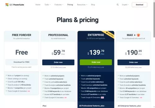 SEO PowerSuite Dicembre 2025