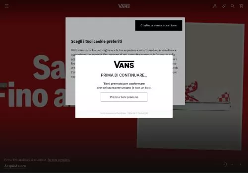 Vans Gennaio 2026