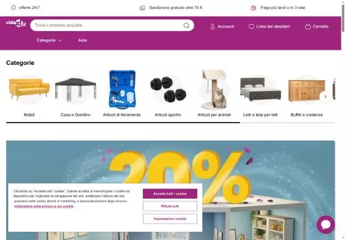 VidaXL Febbraio 2026