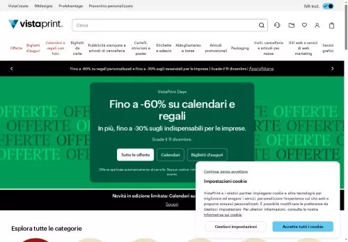 Vistaprint Dicembre 2025