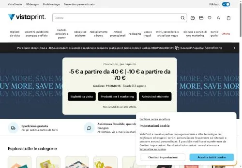 Vistaprint Giugno 2026