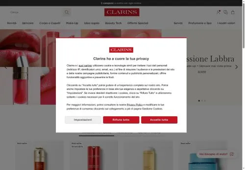 Clarins Ottobre 2026