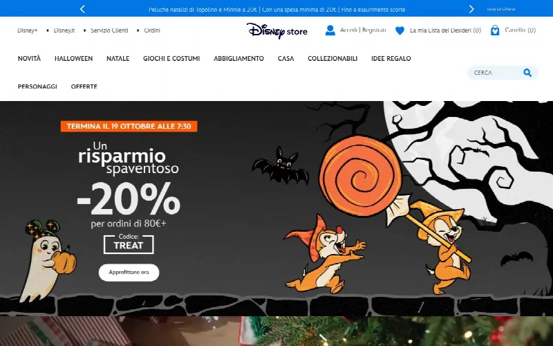 Disney Store Ottobre 2026