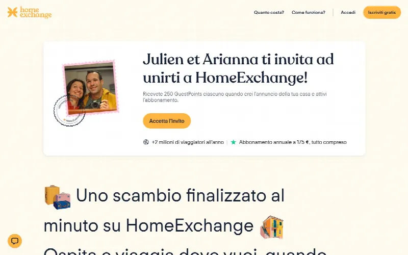 Homeexchange Ottobre 2026