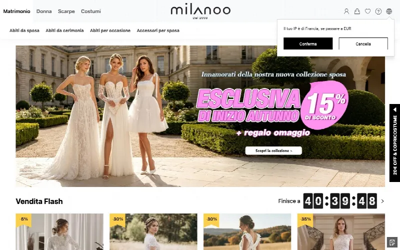 Milanoo Ottobre 2026