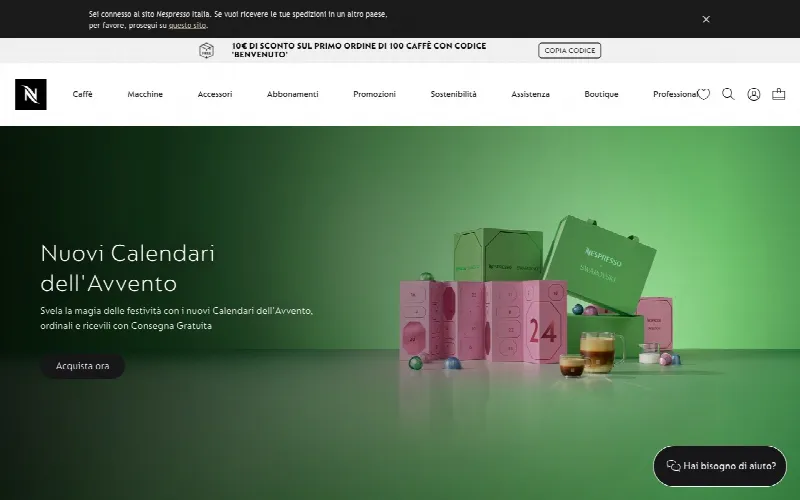 Nespresso Ottobre 2026