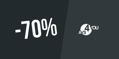 Esclusivo! Fino al 70% di sconto + 20% extra sulla licenza a vita su Avs4you