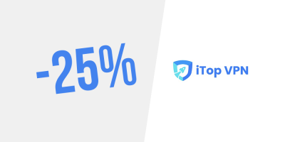 Esclusivo! 25% in più su tutti i piani iTop VPN