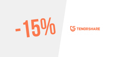 Esclusivo ! 15% di sconto su tutti i software Tenorshare — Perché aspettare?